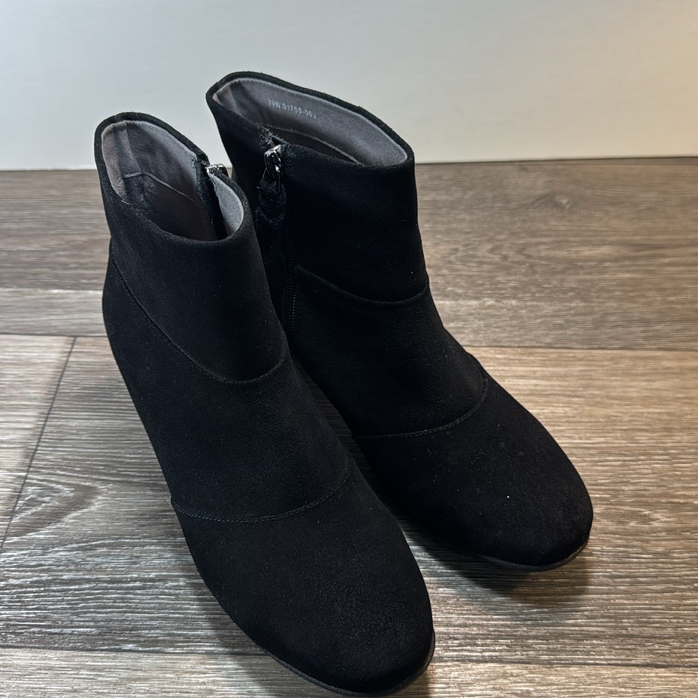 Softwalk suede leather boots woman’s size 7.5 (d175) - Picture 2 of 10